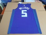 NBA Mark Williams 5 Charlotte Hornets 2023-24 Classic Edition Maillot Violet